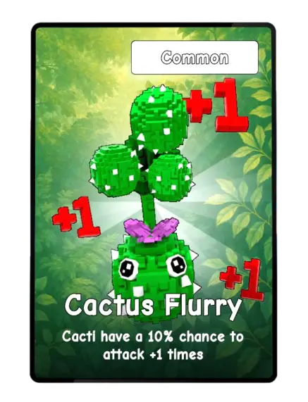 Cactus Flurry card - Plants vs Brainrots