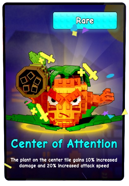 Center of Attention card - Epic rarity - Plants vs Brainrots