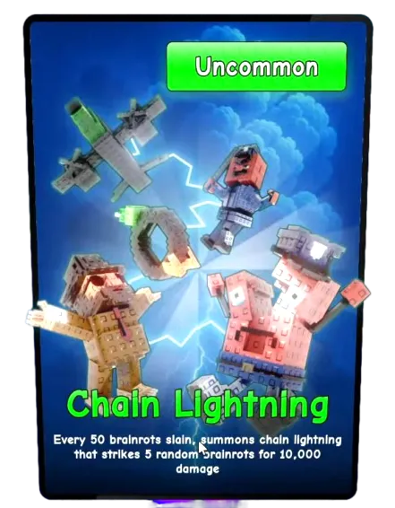 Chain Lightning card - Plants vs Brainrots
