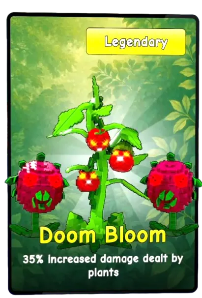Doom Bloom card - Plants vs Brainrots