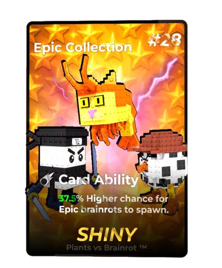 Epic Collection Shiny card - Plants vs Brainrots