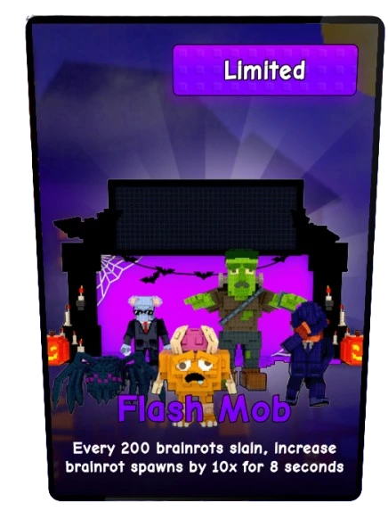 Flash Mob card - Common rarity - Plants vs Brainrots
