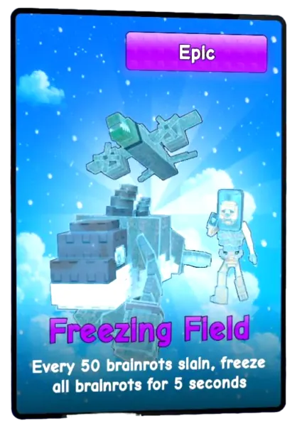 Freezing Field card - Plants vs Brainrots