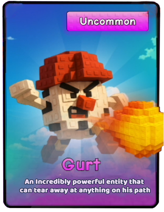 Gurt card - Uncommon rarity - Plants vs Brainrots