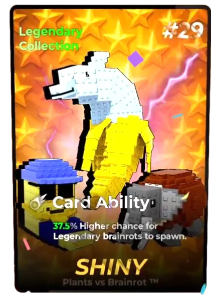 Legendary Collection Shiny card - Plants vs Brainrots