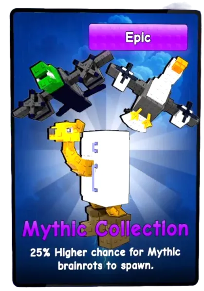 Mythic Collection card - Plants vs Brainrots