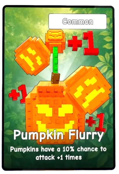 Pumpkin Flurry card - Plants vs Brainrots