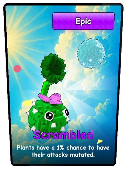Scrambled card - Common rarity - Plants vs Brainrots