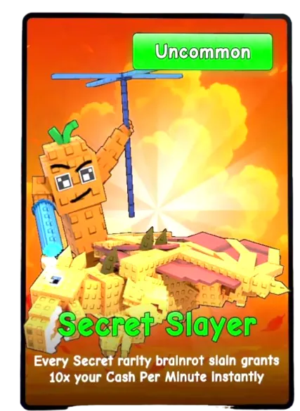 Secret Slayer card - Plants vs Brainrots