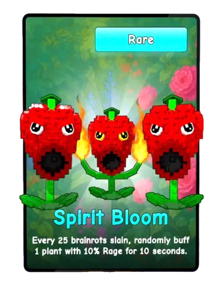 Spirit Bloom card - Plants vs Brainrots