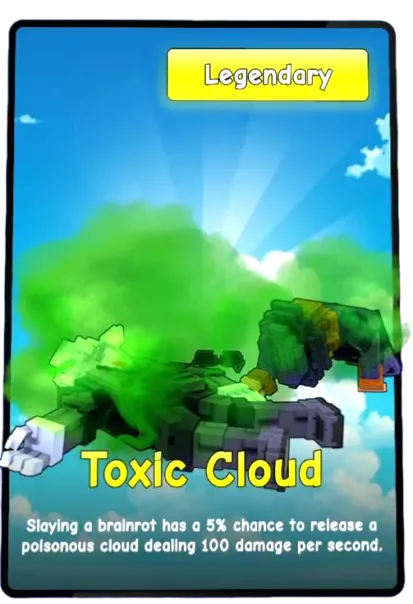 Toxic Cloud card - Plants vs Brainrots